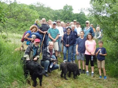 2016 Trails Day Hike in Stout Family Fields.