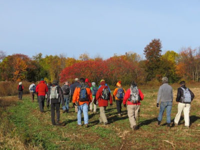 Over the Mountain Hike, from Simsbury to LaSalette Park.