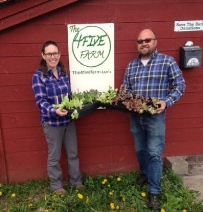 Kassie Murphy and Daniel Duesing of The 4 Five Farm at Hawk Hill