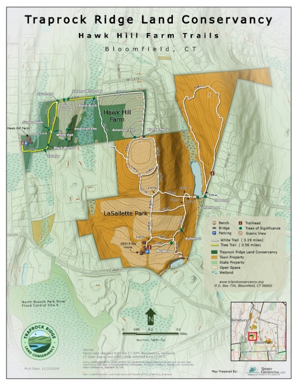 Hawk Hill Farm trail map