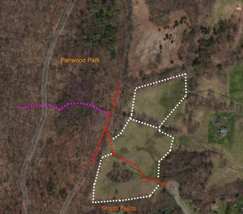 Stouts Family Field trail map